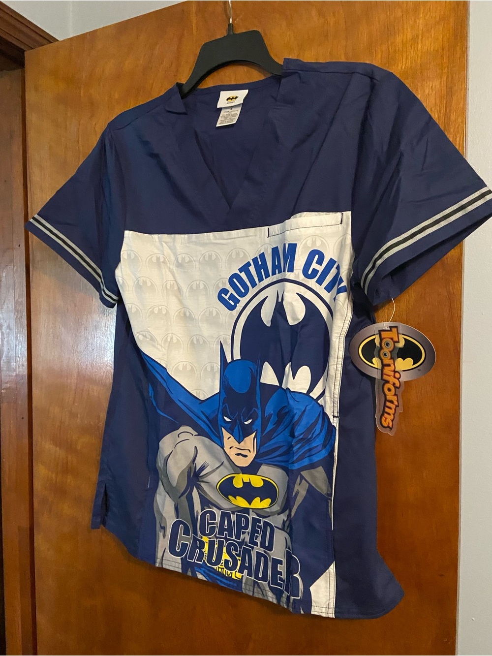 Batman Navy Blue Gotham City Caped Crusader Graphic Tee